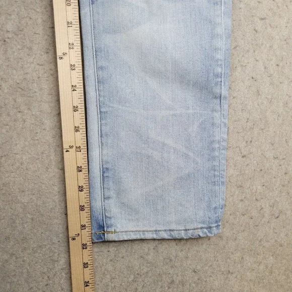 American Eagle Next Level Airflex Slim Jeans Mens 34x32 Distressed Light Wash - Picture 10 of 12